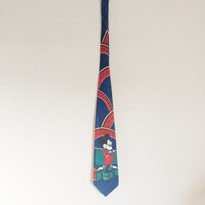 MICKEY MOUSE IN SUITE TIE BLUE WITH BRIGHT COLORS
